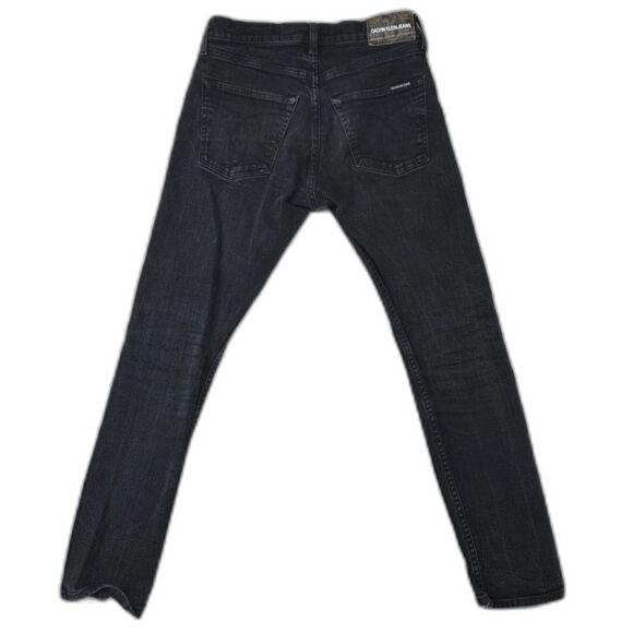 Calvin Klein CKJ 056 Athletic Slim Men's Jeans Size 28 x 30 Vintage Wash Black - Picture 8 of 9